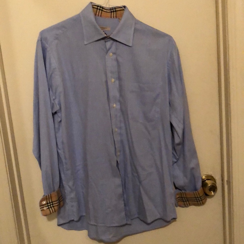 Light Blue Burberry Oxford Shirt  Size: 15 1/2
